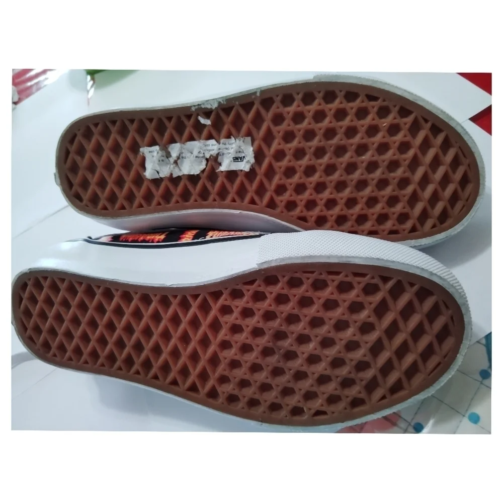 Vans Thrasher x Skate Old Skool Allover Thrasher Flame Logo Mens Sneakers Size 4